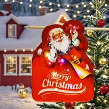 Alupssuc Lighted LED Santa Claus Garden Flag 20x15 Inch Red Double Sided - €9,14 Alupssuc Lighted LED Santa Claus Garden Flag 20x15 Inch Red Double Sided - €9,14 EUR