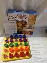 Discovery Toys Giant Pegboard shapes/colors/sorting/colors complete rare... - $27.67