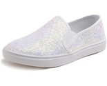 FEVERSOLE Women&#39;s Fashion Slip On Sneaker Casual Platform Loafers White ... - $29.70