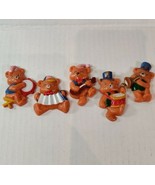 Vintage 1980s Googley Eyes 5 Piece Bear Magnet Lot Refrigerator Band Ins... - €8,49 EUR