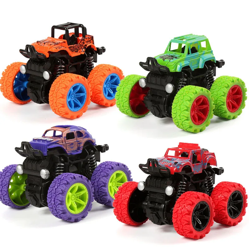 Toys Car Monster Truck Four-wheel Drive Vehicle Stunt Dump Car Inertia Car Toy - £7.32 GBP