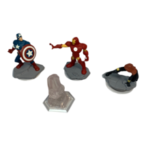 Disney Infinity 2.0 Avengers Lot of 4 Captain America Black Widow Iron Man - £13.25 GBP