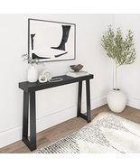 Solid Wood Console Table, 36 Inch, Sofa Table, Narrow Entryway Table, Black - £113.57 GBP