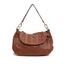 SC Vintage Style Sheepskin Shoulder Bags For Women Retro Soft Leather Patchwork  - £62.44 GBP