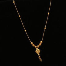 22k Print Dazzling Gold 25/3.3cm Festoon Necklaces Half Daughter Sister Jewelry - £1,031.67 GBP