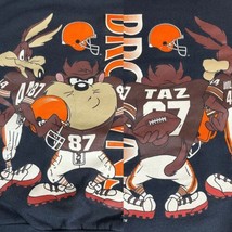 Vintage 90s Cincinnati Browns DOUBLE Sided Sz Large TAZ Football Sweatsh... - £95.20 GBP