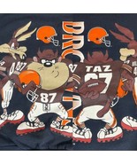 Vintage 90s Cincinnati Browns DOUBLE Sided Sz Large TAZ Football Sweatsh... - £93.74 GBP