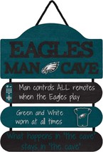 Philadelphia Eagles Team Logo Mancave Man Cave Hanging Wall Sign - £38.55 GBP