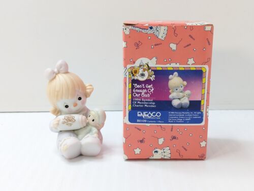 Primary image for Precious Moments B0109 Can't Get Enough of Our Club Girl Baby 1994 Enesco w/Box