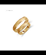 4mm Wedding Band Set-Minimalist Bands-Wedding Band Pair-Custom Gold Rings - €595,03 EUR+