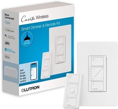 Wireless Smart Lighting Dimmer Switch And Remote Kit From Lutron Caséta ... - $90.99