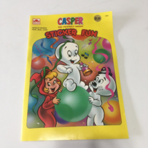 Casper the friendly ghost sticker fun vintage sticker coloring book - £15.46 GBP