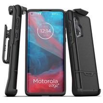 Motorola Edge Plus Belt Clip Protective Holster Case (2020 Rebel Armor) Heavy Du - $39.99