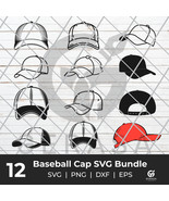 Baseball Cap SVG Bundle, Cap outline SVG, Cap Cut Files, Cap Vector, Ins... - $37.28 MXN