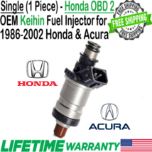 Genuine Flow Matched Single Unit Keihin Fuel Injector for 1989 Honda CRX... - $37.61