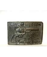 Vintage 1970 Smith And Wesson Worlds Finest Handgun Brass Belt Buckle Pi... - £19.35 GBP