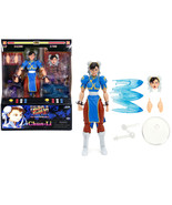 Chun-Li 6 Inch Moveable Figure with Accessories and Alternate Head and H... - $57.37 CAD