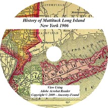 1909  Mattituck Long Island New York NY  - History Genealogy - Ancestry CD DVD - £4.63 GBP