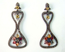 Victorian 2.40ct RoseCut Diamond Gemstones Impressive Christmas Bridal E... - £528.99 GBP