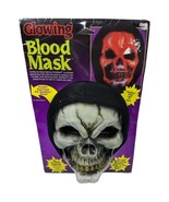 Bleeding Dripping Blood Skull Mask Heart Pump Fun World 90’s Glowing - £37.01 GBP