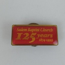 Vintage 1874-1999 Salem Baptist Church 125 Years Lapel Hat Pin - £6.47 GBP