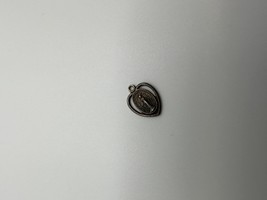 Vintage Sterling Silver Virgin Mary Medal Charm 8mm - £9.34 GBP