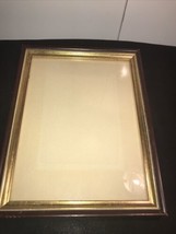 Picture Frame Wood brown 8  x 10 Rectangular  W/ Gold - £5.17 GBP