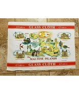 Collectible Dish Tea Towel Maltese Islands Cotton Glass Cloth - £6.29 GBP