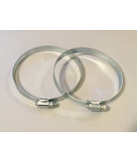 2 Pack -  Size # 60 Worm Gear Hose Clamp Stainless Steel 4-1/4&quot; - £10.60 GBP