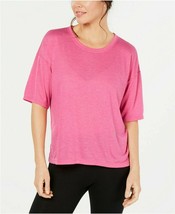 Calvin Klein Performance Split-Back T-Shirt, Fuchsia, Size XL, MSRP $39 - $14.01