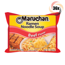 36x Bags Maruchan Instant Lunch Beef Ramen Noodles | 3oz | Ready in 3 Minutes! - £23.87 GBP