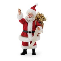 Possible Dreams Santa Statue 12&quot; High with Iconic List Department 56 Red - £71.12 GBP