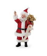 Possible Dreams Santa Statue 12&quot; High with Iconic List Department 56 Red - £71.12 GBP