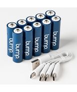 Bump USB AA High Capacity Rechargeable Batteries 1.2V 1000mAh Type C Cab... - $34.99