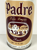 Padre Pale Lager Beer Can Vintage 12oz Steel Straight Edge 1970s Breweriana - $5.57
