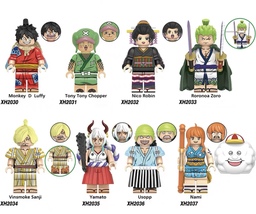 1 Set 8pcs Minifigures One Piece Wano Arc Luffy Zoro Sanji Yamato Usopp ... - £6.31 GBP+