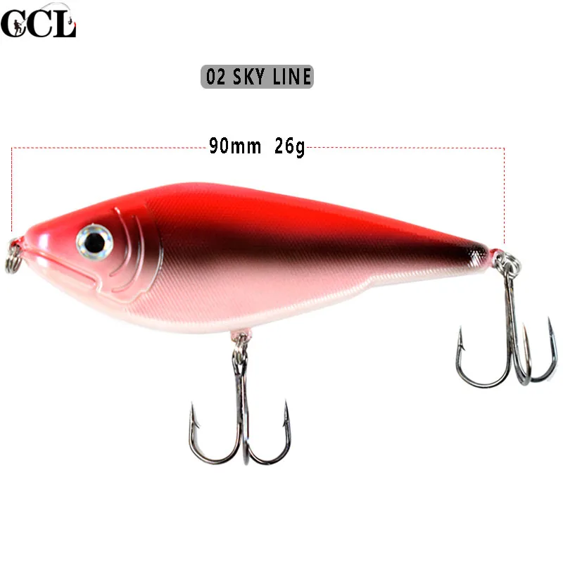 Jerk Bait Fishing Lures 90mm 26g for Musky Pike Suspending Swim Actions With Nic - $34.00