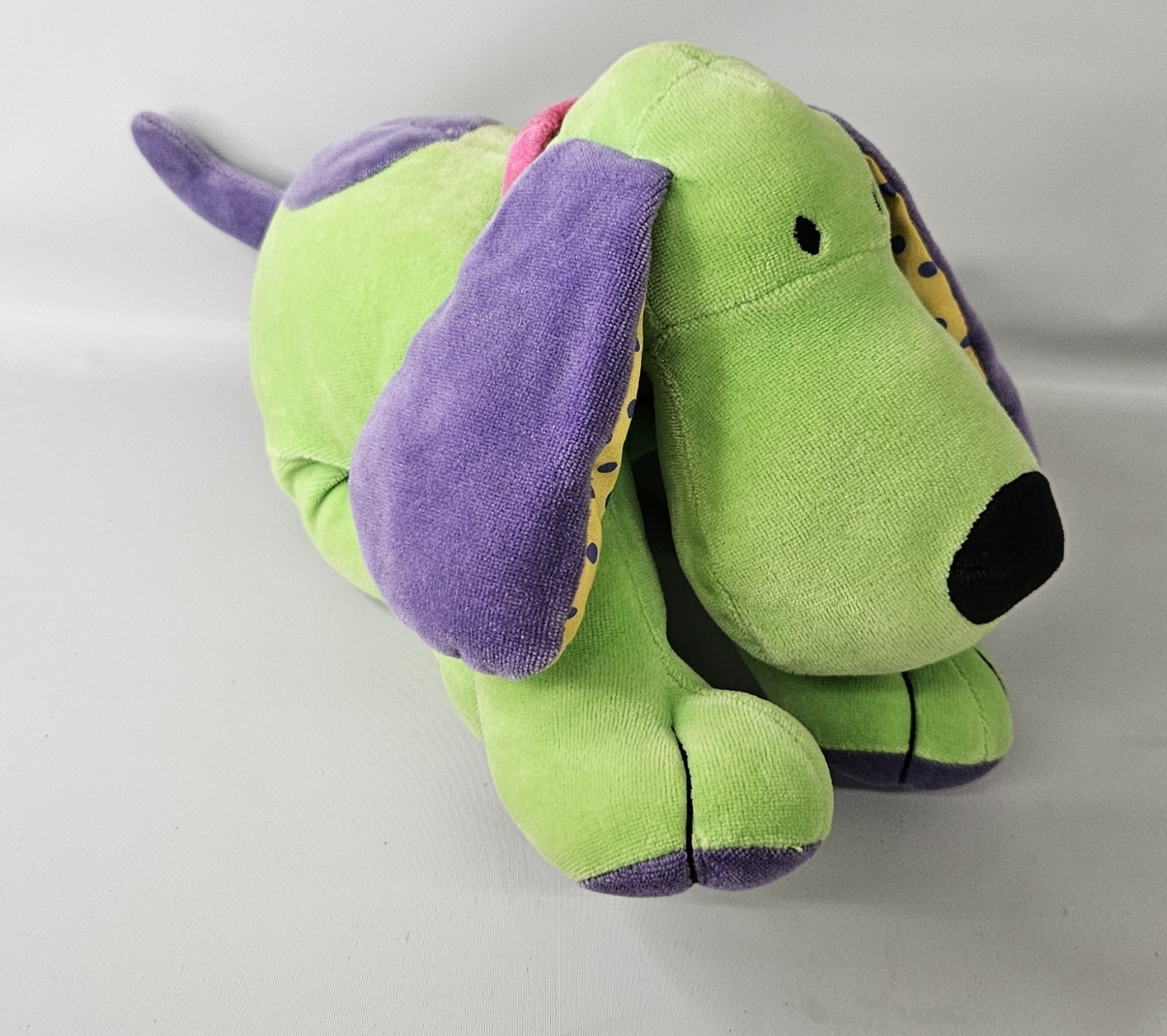 Mary Meyer Plush Wig Wag Puppy Dog Green Purple 1997 Read Description!! - $44.50
