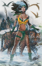 Greg Horn SIGNED Marvel Comics Super Hero X-Men Art Print ~ Savage Land Rogue - £23.80 GBP