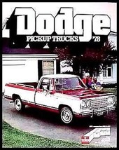 1978 Dodge Pickup Truck Brochure Power Wagon! - $13.54