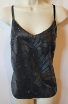 NEW NWT White House Black Market S sequin black tank top - £15.44 GBP