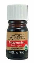 Nature&#39;s Alchemy USDA Organic Peppermint Oil 5 ML - £7.88 GBP