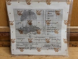 1960s Clara Waever Counted Cross Stitch Nr 26-3277H Mushroom Gra Fluesva... - £70.10 GBP