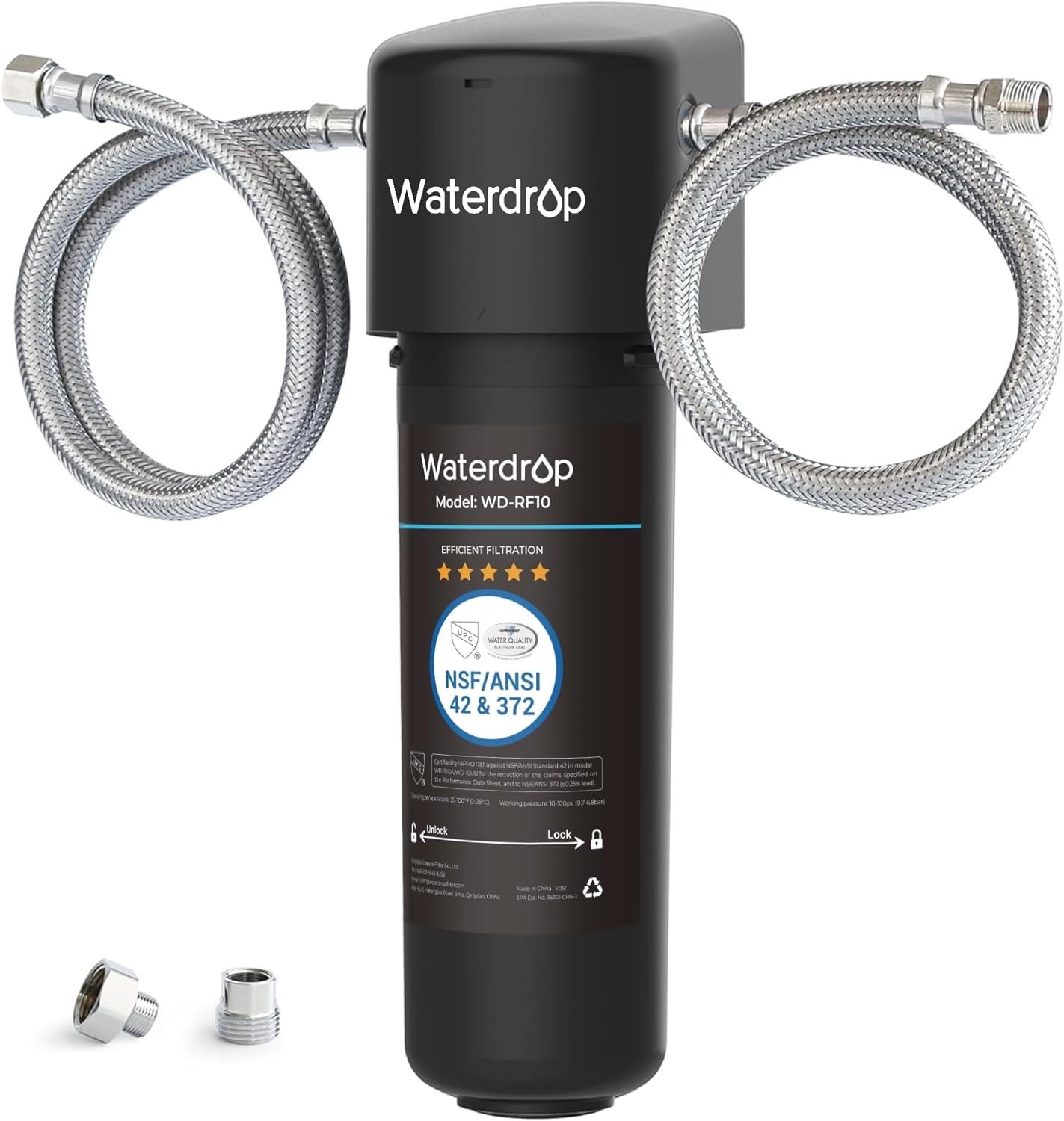 Waterdrop 10Ua Under Sink Water Filter System, Reduces Lead,, Usa Tech. - $67.95