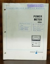 HEWLETT PACKARD POWER METER 435A OPERATING &amp; SERVICE MANUAL - $24.72