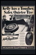 1937 Kelly Registered Tires Framed 11x17 ORIGINAL Vintage Advertising Po... - $69.29