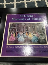 50 Great Moments Of Music Operas Symphonies &amp; Ballet 33 LP-2 Vinyl Record Album - £8.04 GBP