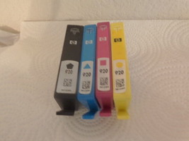 Genuine HP 920 Ink Cartridges EMPTY for Refill - Black Cyan Magenta Yellow - £2.83 GBP