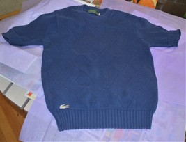 IZOD Short Sleeve Knit Top, M, Blue - £17.22 GBP