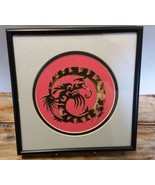 Framed/Matted Chinese Papercut Gold Dragon by Traditional Chinese Artist... - $13.02 CAD